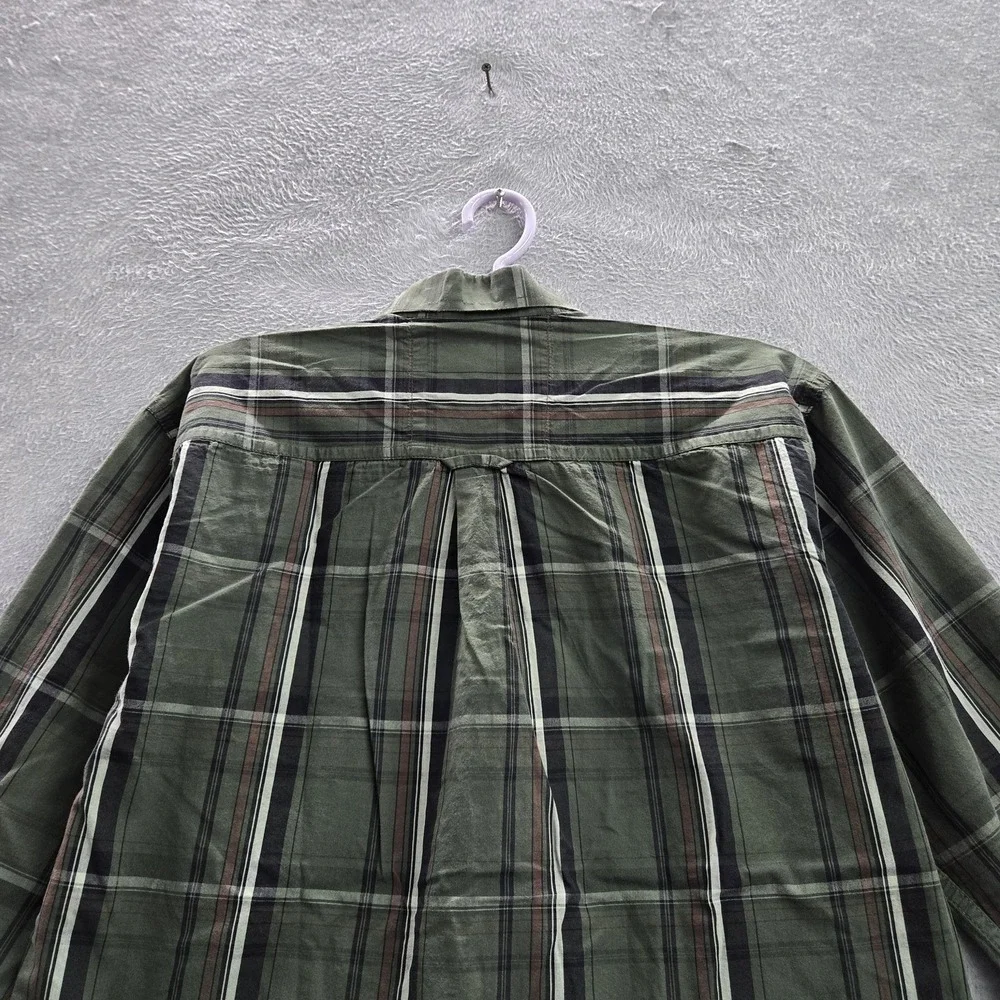 Polo Ralph Lauren Men Button Up Shirt XL Green Embroidered Classic Oxford